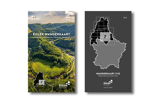 Éislek Carte de randonné 7 - Bourscheid et ses environs