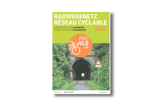Carte générale - Réseau d'itinéraires cyclables Luxembourg 2025