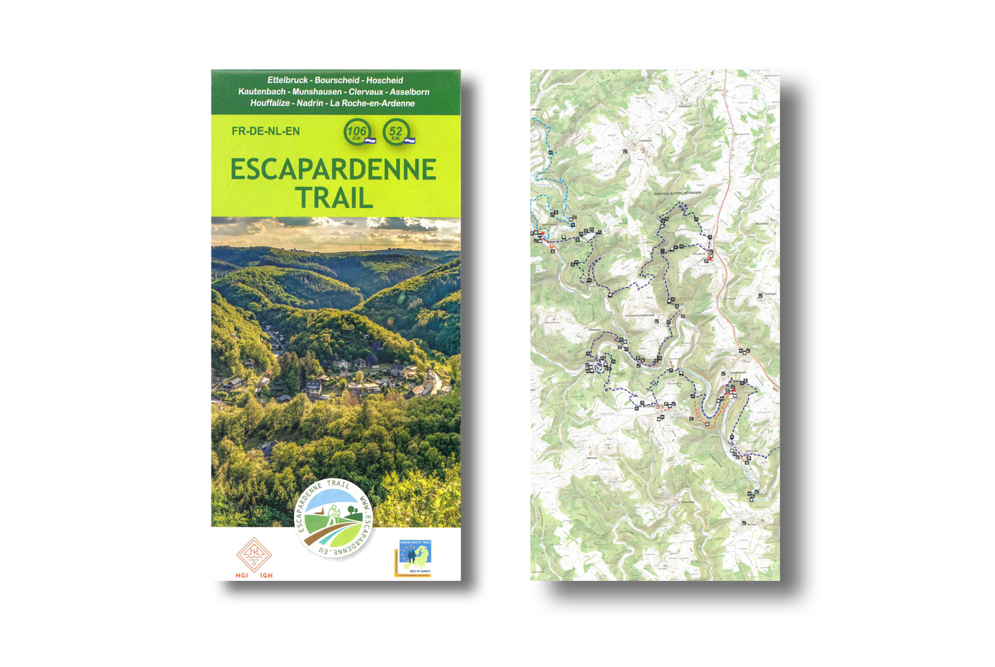 Escapardenne Trail Map