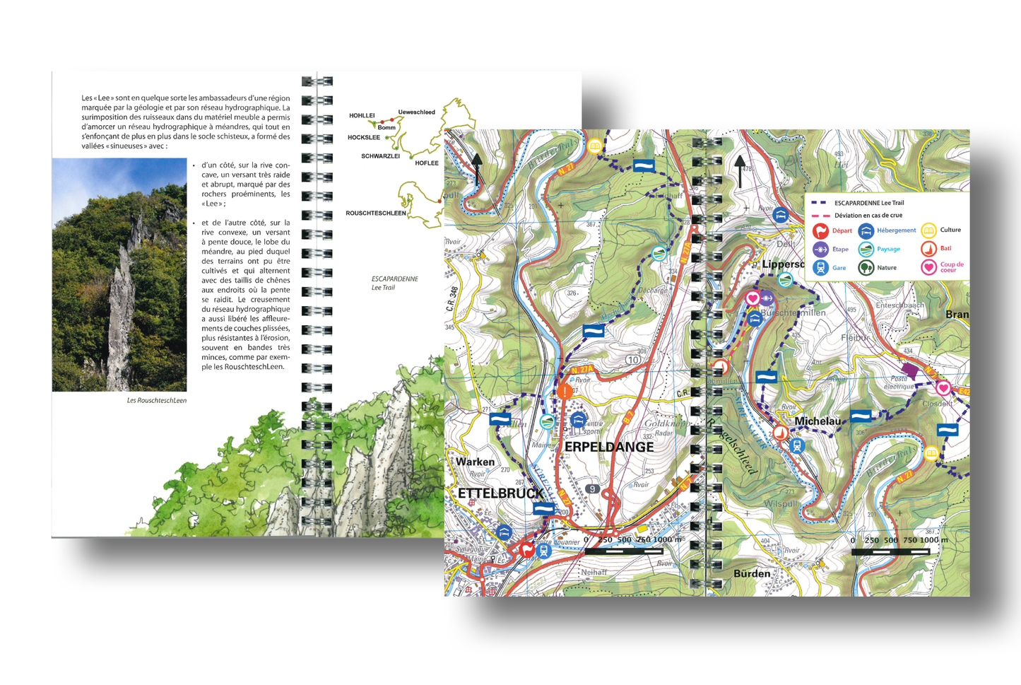 Hiking guide Escapardenne Lee Trail (FR)